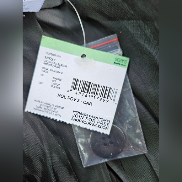 Simply Styled Amparo Blue Jacquard Blazer - Picture 12 of 13